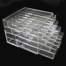 馬卡龍四層抽屜櫃壓克力展示盒