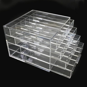 馬卡龍四層抽屜櫃壓克力展示盒