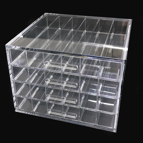 馬卡龍四層抽屜櫃壓克力展示盒