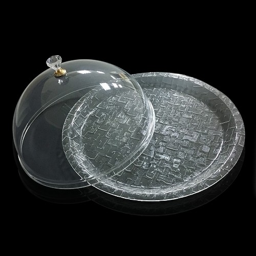 壓克力餐點圓盤+蓋